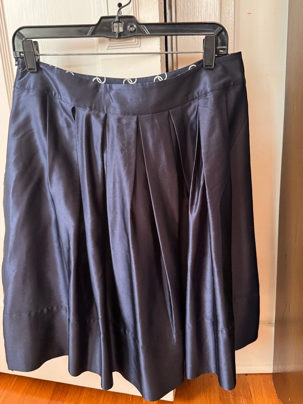 Tommy Hilfiger Navy Pleated Circle Skirt